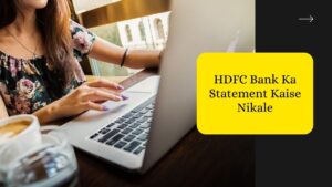 HDFC bank account statement download
